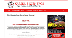Desktop Screenshot of kapsulbioenergi.com